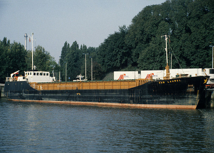Photograph of the vessel  Hoo Laurel pictured at Parkkade, Rotterdam on 27th September 1992