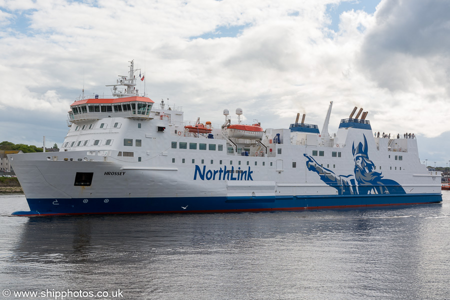  Hrossey pictured departing Aberdeen on 28th May 2019