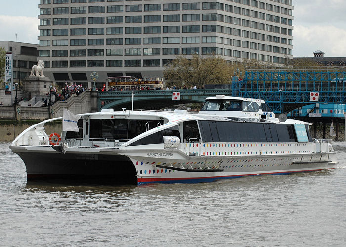 Photograph of the vessel  Hurricane Clipper pictured in London on 1st May 2006