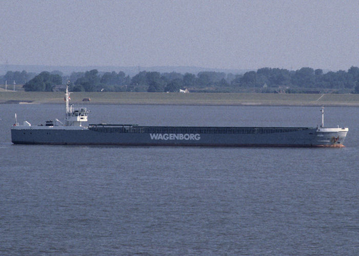 Photograph of the vessel  Hydra pictured on the River Elbe on 21st August 1995