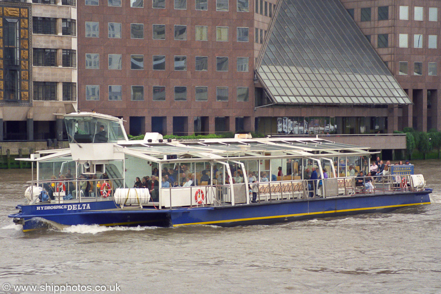 Photograph of the vessel  Hydrospace Delta pictured in London on 3rd May 2003