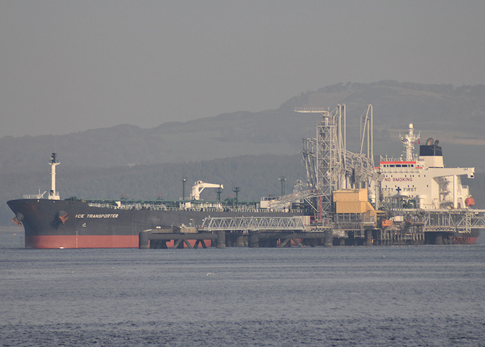 Photograph of the vessel  Ice Transporter pictured at Hound Point on 5th November 2011