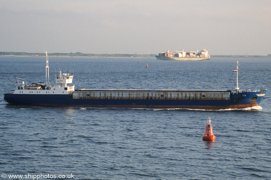  Ina pictured passing Vlissingen on 18th June 2002