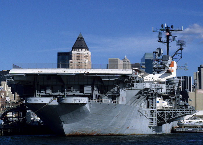 Photograph of the vessel USS Intrepid pictured at New York on 18th September 1994