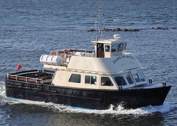 Photograph of the vessel  Island Princess pictured approaching James Watt Dock, Greenock on 2nd June 2012