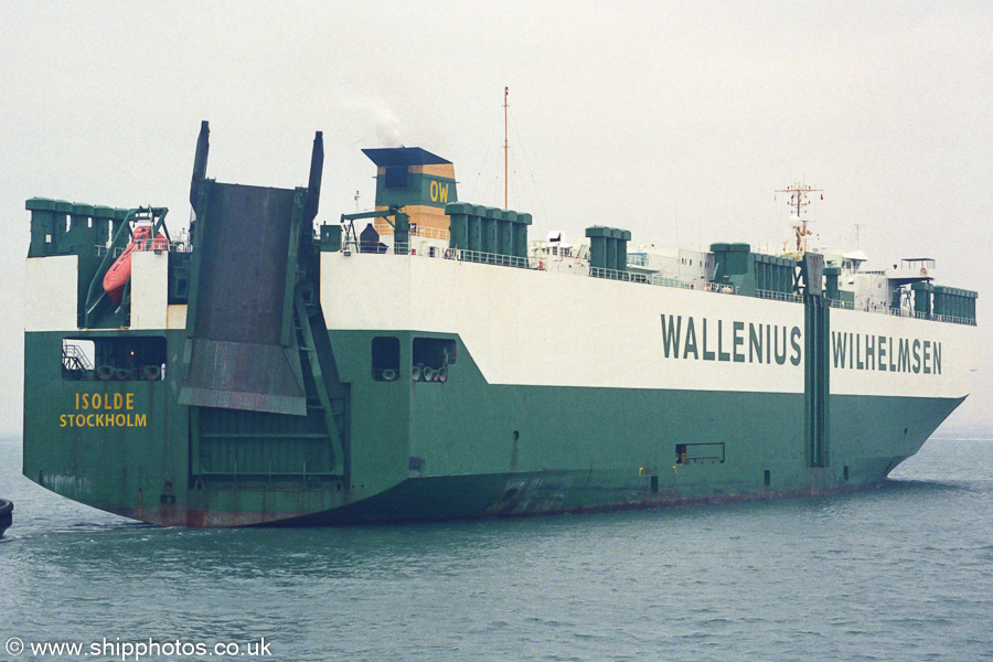  Isolde pictured departing Southampton on 12th April 2003