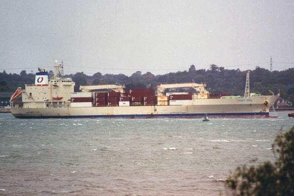 Photograph of the vessel  Ivory Girl pictured arriving in Southampton on 7th October 2001