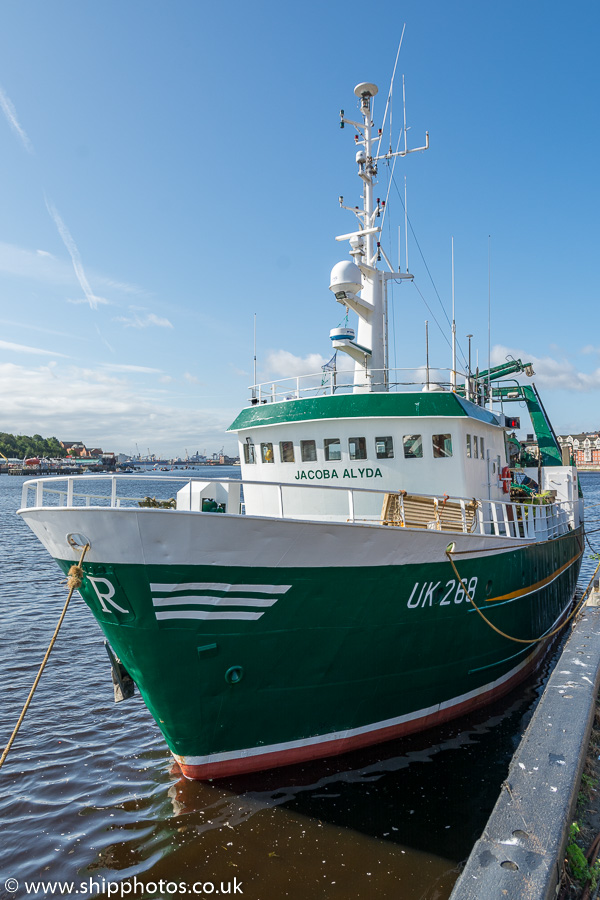 fv Jacoba Alyda pictured at the Fish Quay, North Shields on 6th September 2019