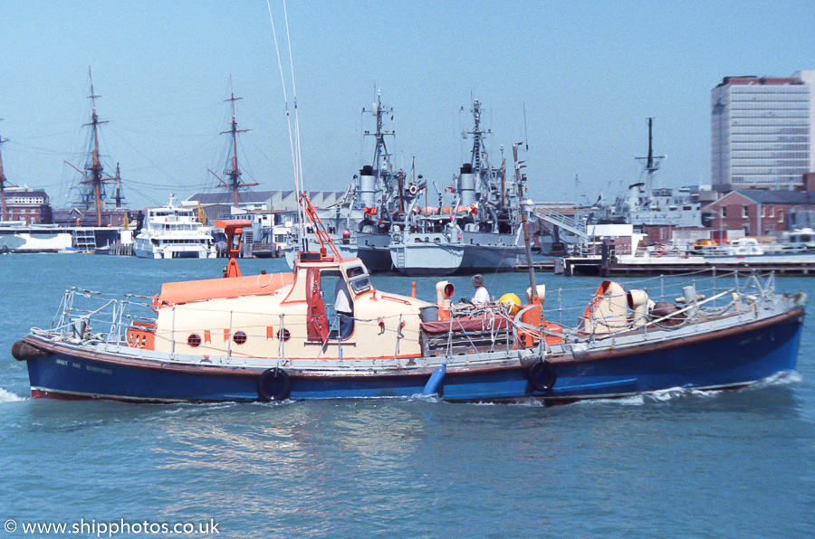  Janet Rae pictured in Portsmouth Harbour on 7th May 1989