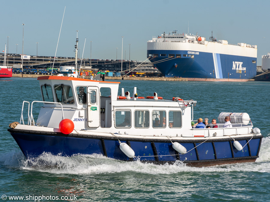 Photograph of the vessel  Jenny Blue pictured at Southampton on 7th July 2023