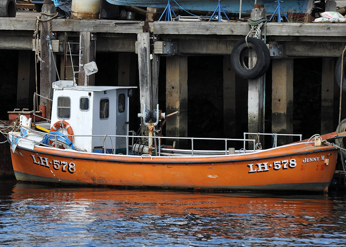 Photograph of the vessel fv Jenny M pictured at North Shields on 26th August 2012
