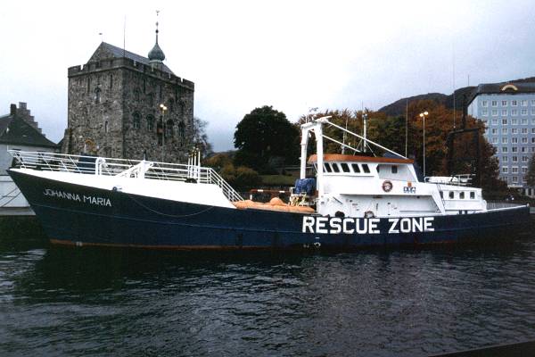 Photograph of the vessel  Johanna Maria pictured in Bergen on 26th October 1998