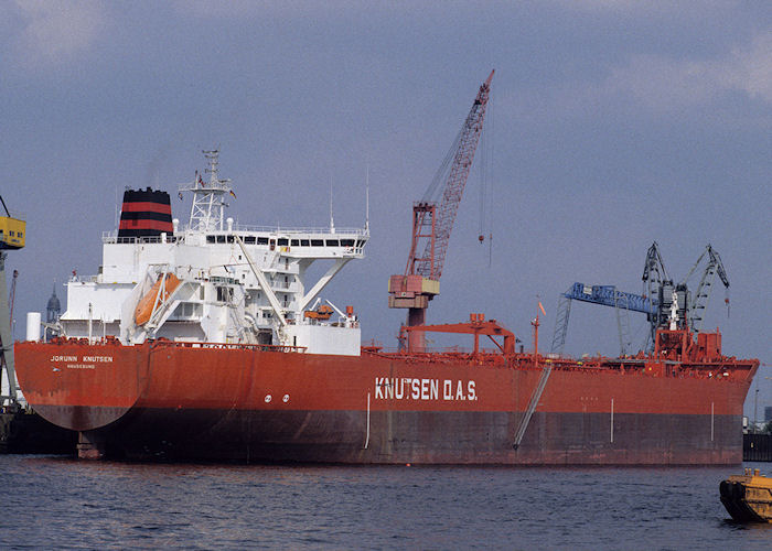 Photograph of the vessel  Jorunn Knutsen pictured in Hamburg on 21st August 1995