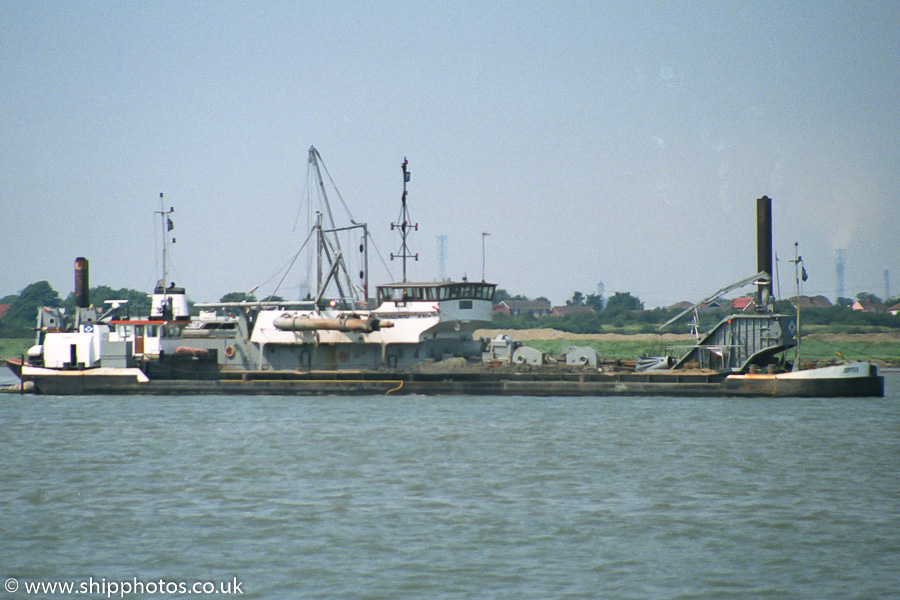 Photograph of the vessel  Jupiter pictured on the River Thames on 17th June 1989