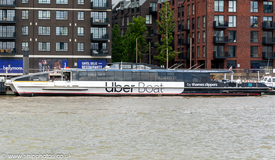 Photograph of the vessel  Jupiter Clipper pictured in London on 6th July 2023