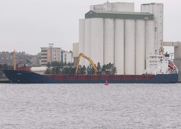 Photograph of the vessel  Kadri pictured at Leith on 21st April 2014