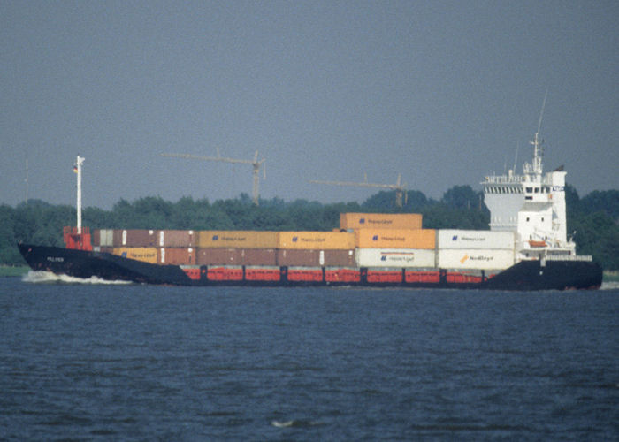 Photograph of the vessel  Kalana pictured on the River Elbe on 6th June 1997
