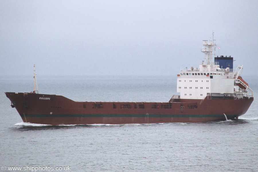 Photograph of the vessel  Kalliope pictured on the Westerschelde passing Vlissingen on 18th June 2002