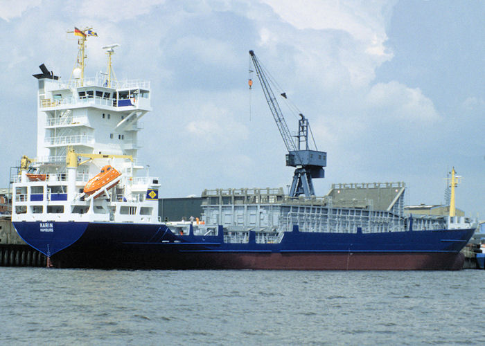 Photograph of the vessel  Karin pictured in Hamburg on 9th June 1997