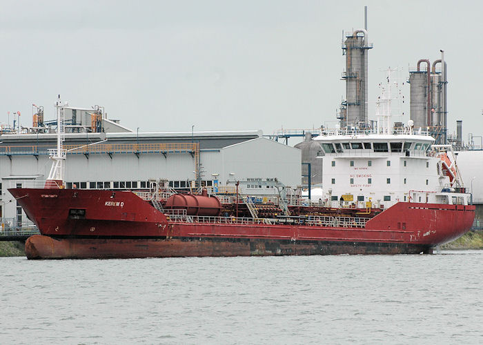 Photograph of the vessel  Kerem D pictured in Botlek, Rotterdam on 20th June 2010