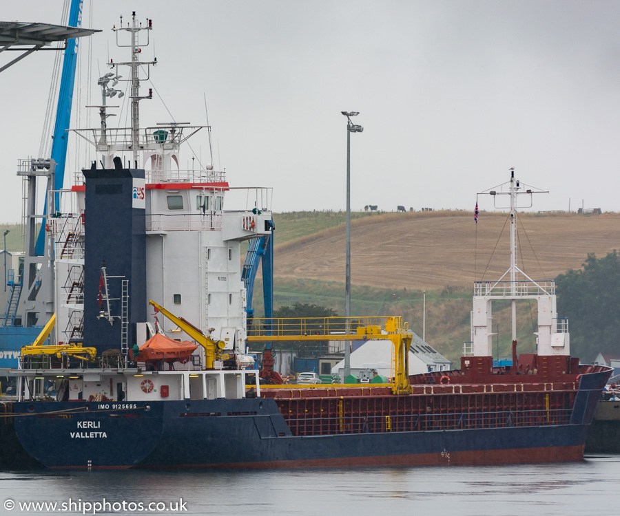 Photograph of the vessel  Kerli pictured at Montrose on 21st September 2015