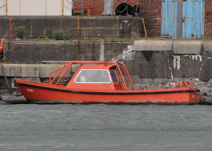 Photograph of the vessel  Kestrel pictured in Liverpool Docks on 22nd June 2013