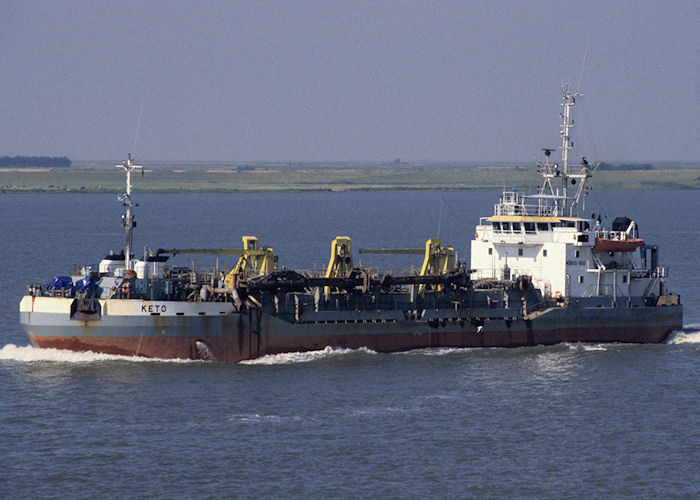Photograph of the vessel  Keto pictured on the River Elbe on 21st August 1995