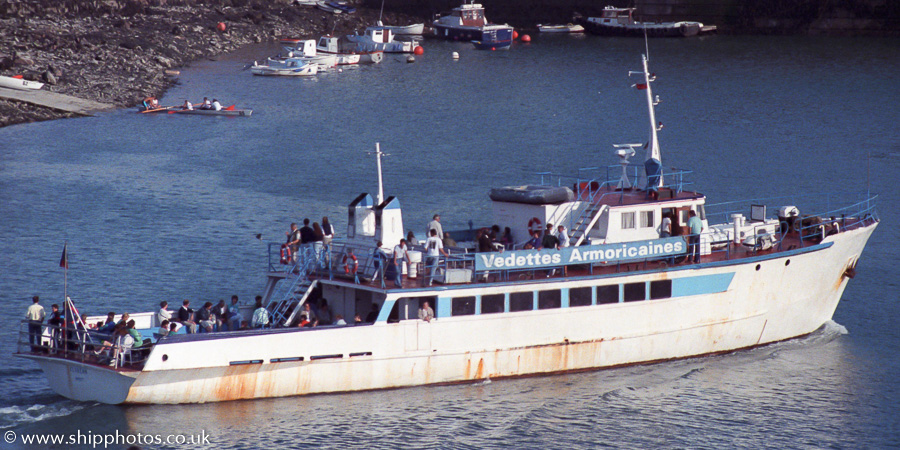  Kevrenn pictured arriving in St. Helier on 22nd August 1989
