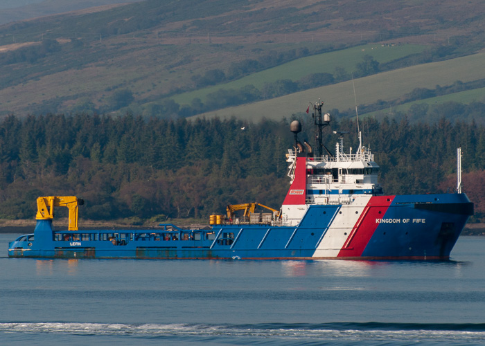 Photograph of the vessel  Kingdom of Fife pictured at Greenock on 21st September 2014