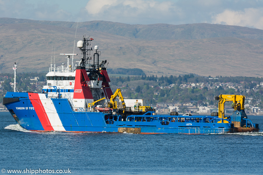 Photograph of the vessel  Kingdom of Fife pictured passing Greenock on 7th May 2018