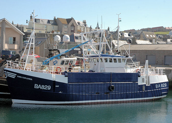 Photograph of the vessel fv King Explorer pictured at Macduff on 28th April 2011