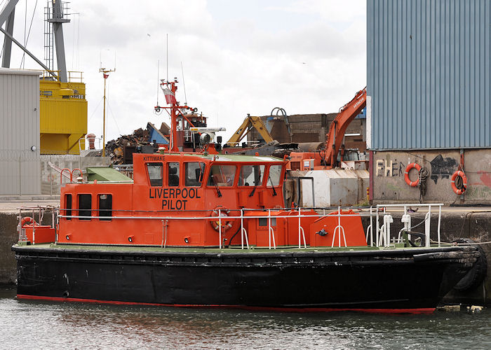Photograph of the vessel pv Kittiwake pictured in Liverpool Docks on 22nd June 2013