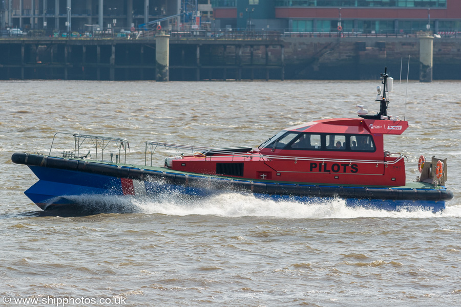 pv Kittiwake pictured passing Seacombe on 3rd August 2019