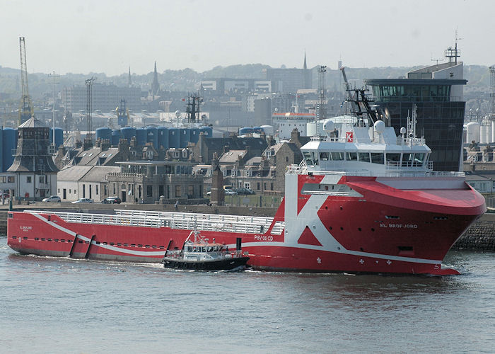  KL Brofjord pictured departing Aberdeen on 29th April 2011
