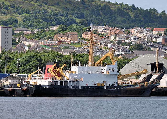 Photograph of the vessel  Kommandor Iona pictured in Great Harbour, Greenock on 7th July 2013