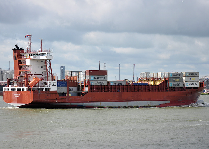 Photograph of the vessel  Kornett pictured passing Vlaardingen on 25th June 2012