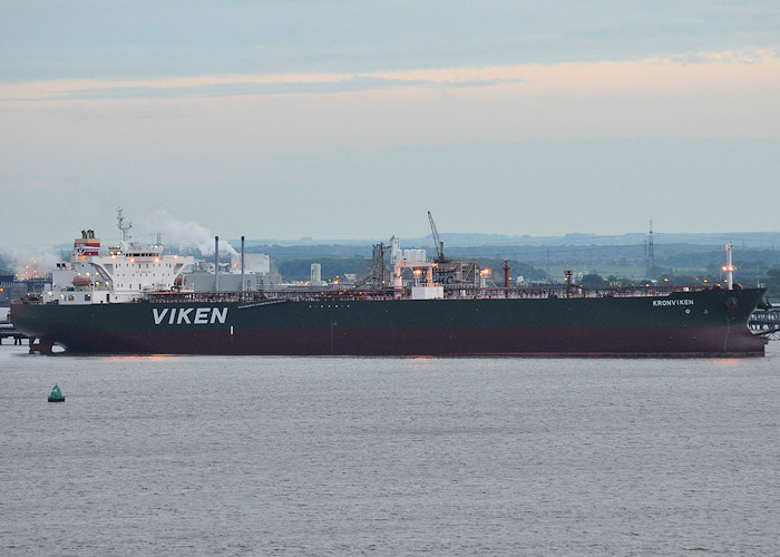 Photograph of the vessel  Kronviken pictured at Immingham Oil Terminal on 21st June 2012