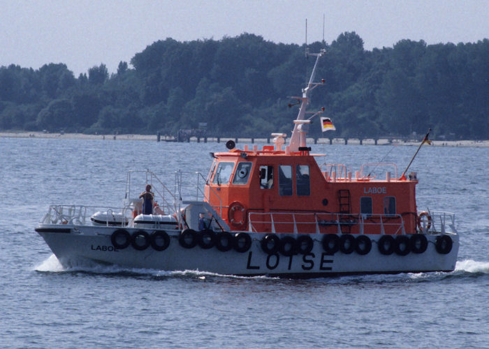 Photograph of the vessel pv Laboe pictured on Kieler Förde on 22nd August 1995
