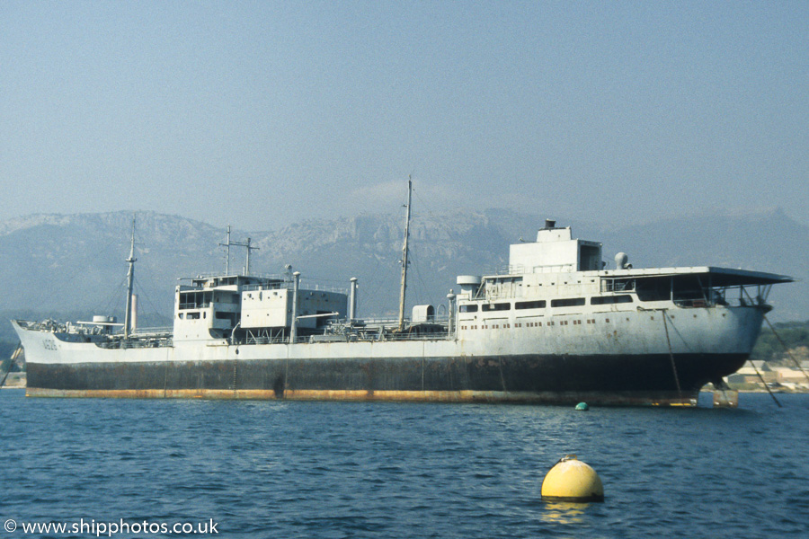 FS La Charente pictured laid up at Toulon on 15th August 1989