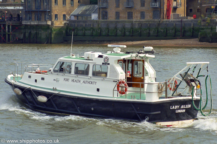rv Lady Aileen pictured in London on 3rd September 2002