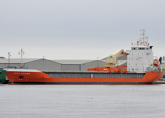 Photograph of the vessel  Lady Carina pictured at Montrose on 16th September 2013