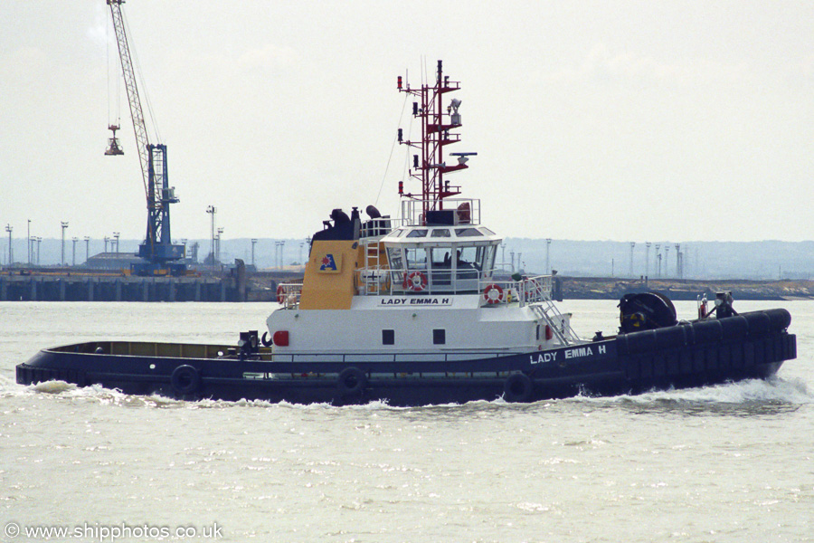  Lady Emma H pictured at Thamesport on 16th August 2003