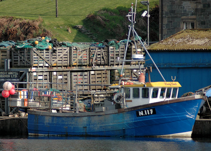 Photograph of the vessel fv Lady Gail pictured at Tarbert, Loch Fyne on 22nd April 2011