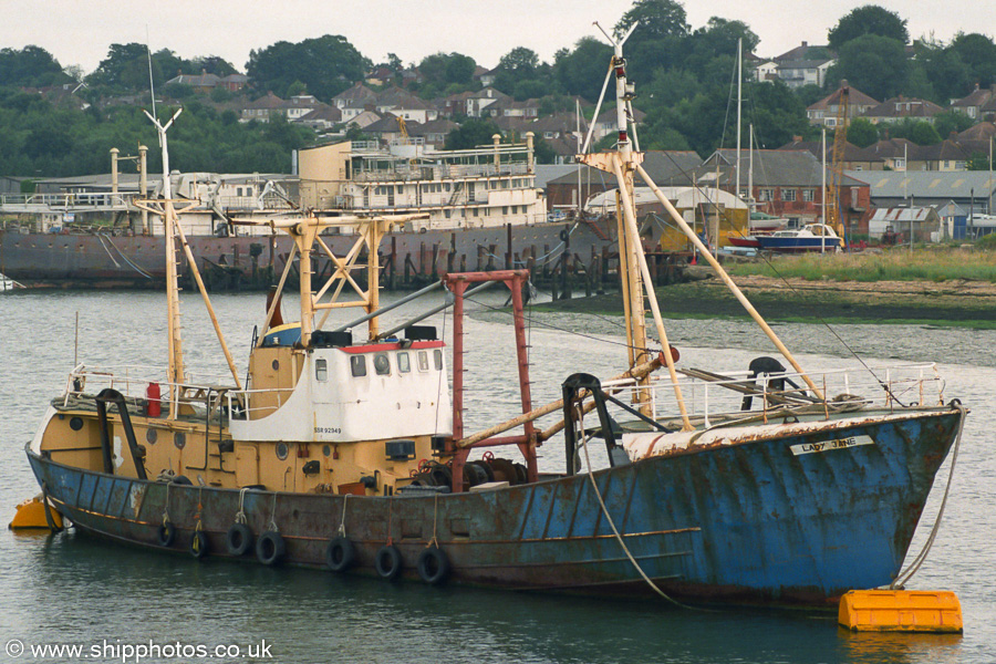 fv Lady Jane pictured at Southampton on 5th July 2003