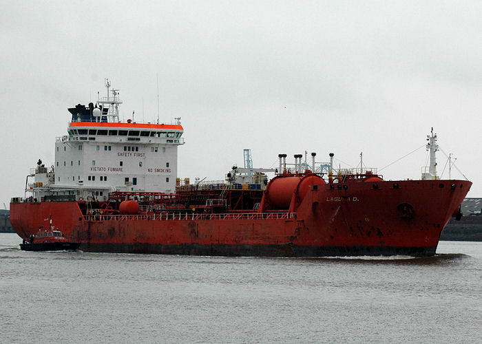 Photograph of the vessel  Laguna D pictured passing Gravesend on 17th May 2008