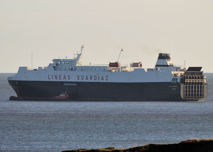  La Surprise pictured off Tynemouth on 28th December 2013