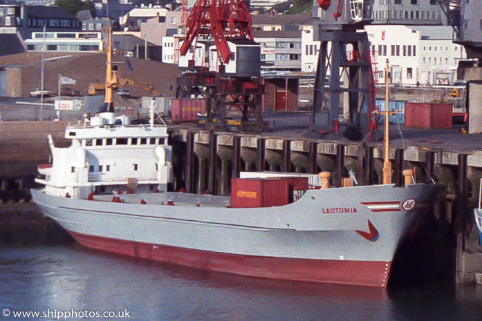 Photograph of the vessel  Lautonia pictured at St. Helier on 22nd August 1989