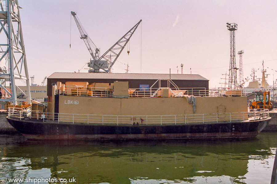 Photograph of the vessel  LBK(6) pictured in Portsmouth Naval Base on 24th August 2001