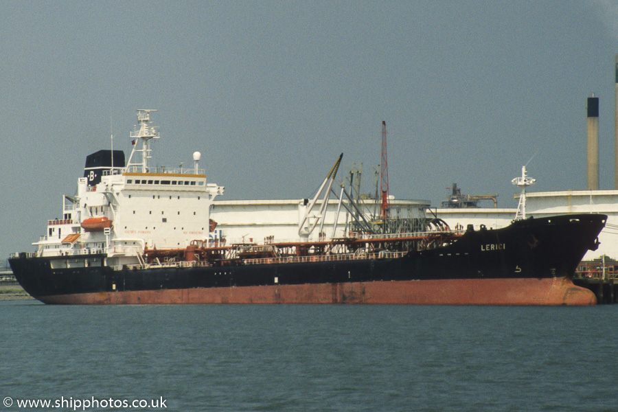 Photograph of the vessel  Lerici pictured at Coryton on 17th June 1989