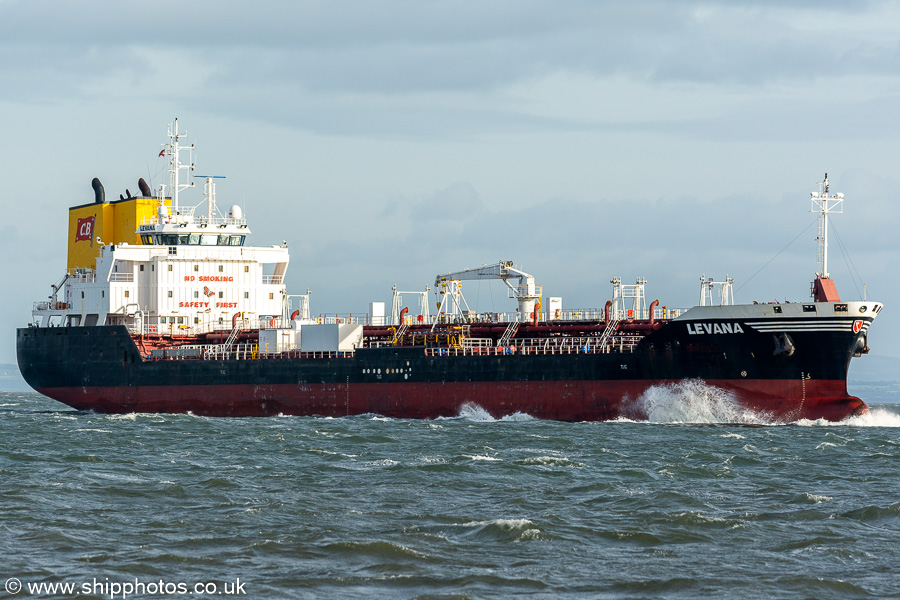 Photograph of the vessel  Levana pictured on the Firth of Forth on 10th October 2021